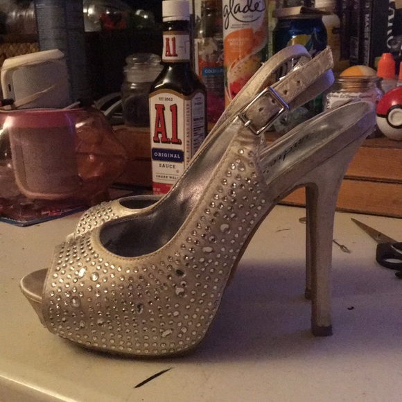 Silver Dazzle Heels - Picture 2 of 3